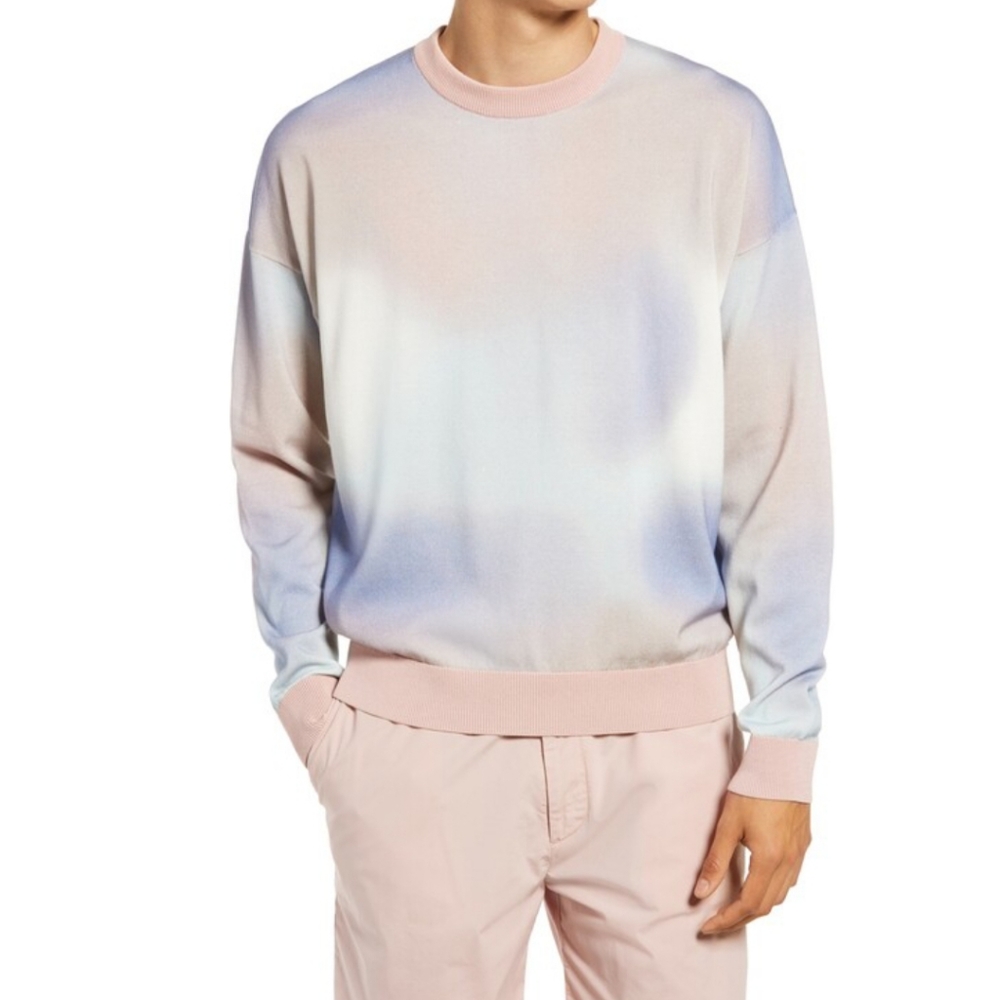 Boss Hugo Boss Tie Dye Crewneck Sweater Pink XXL